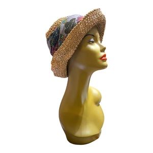 Chico’s Straw Hat with Removable Headband OSFM